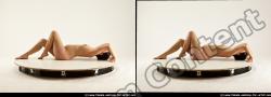 Nude Woman White Laying poses - ALL Pregnant long black Standard Photoshoot Pinup